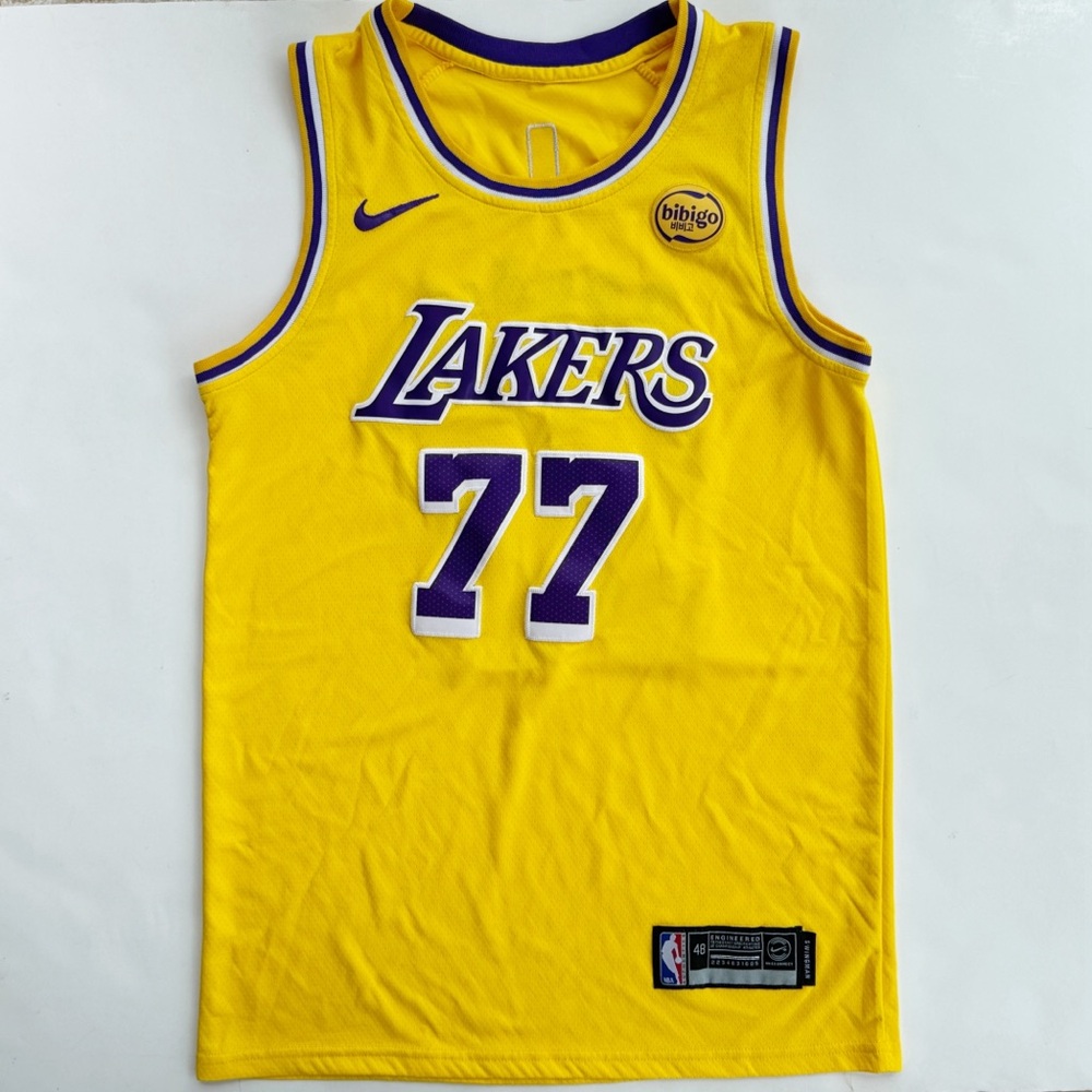 Los Angeles Lakers Luka Doncic #77 Nike 2024/25 Bibigo NBA Swingman Icon Jersey